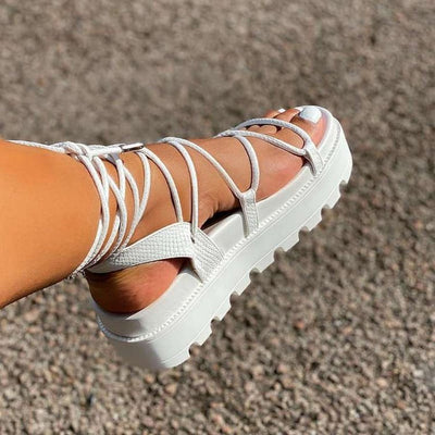 Zapatos Planos con Cordones Estilo Romano - Tallas Grandes Mujer - Image 7