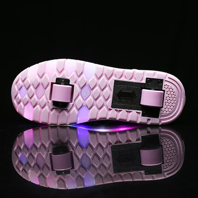 Patines de Cuatro Ruedas con Ruedas Dobles para Niños y Niñas - Image 9