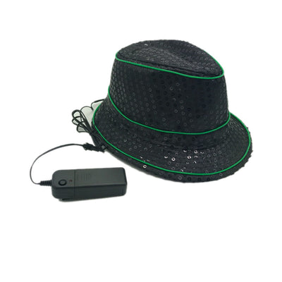 Sombrero de Fiesta Navideño con Lentejuelas Brillantes y Efecto Fluorescente - Image 4