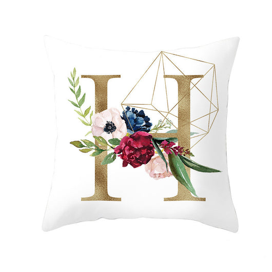 Funda de Almohada Nórdica con Letras Doradas y Diseño Geométrico - Image 49