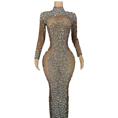 Vestido de Gala para Mujer con Cristales Brillantes - Image 7