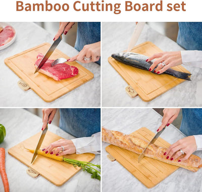 Juego de 4 Tablas para Cortar Frutas y Verduras con Soporte - Image 11