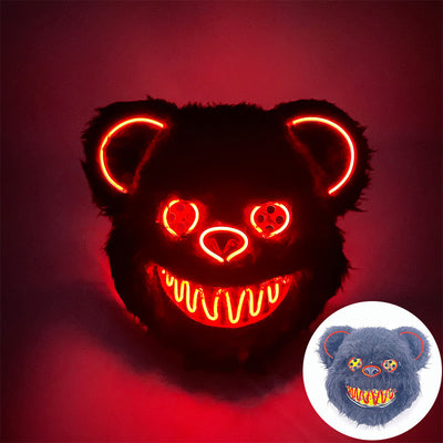 Máscara Luminosa de Oso Sangriento EL para Festivales de Música y DJ - Image 6