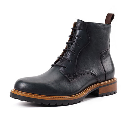 Botas Martin de Cuero Altas Estilo Británico para Otoño e Invierno - Image 6