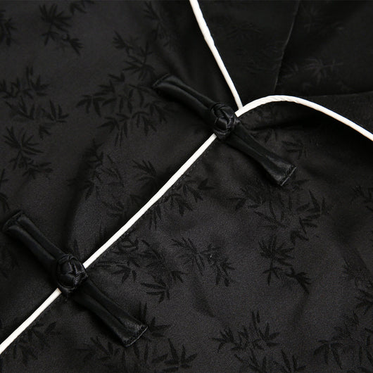 Camisa Casual de Rayas Negras para Hombre con Cuello Solapa - Image 4