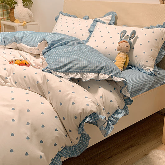 Juego de Cama Infantil Princesa 4 Piezas - Funda Nórdica y Sábanas Corazones - Image 23