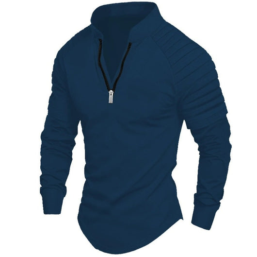 Polo Deportivo Hombre Manga Larga con Cierre - Estilo Europeo y Americano - Image 4