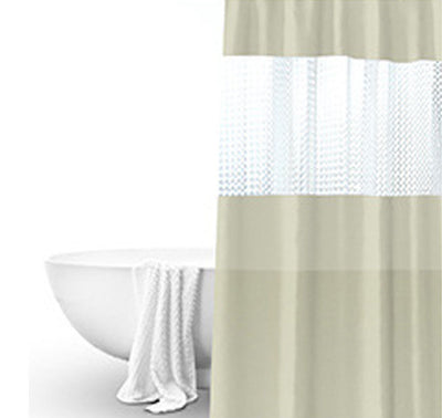 Cortina de Baño Translúcida Impermeable Antimoho para Ducha - Image 3