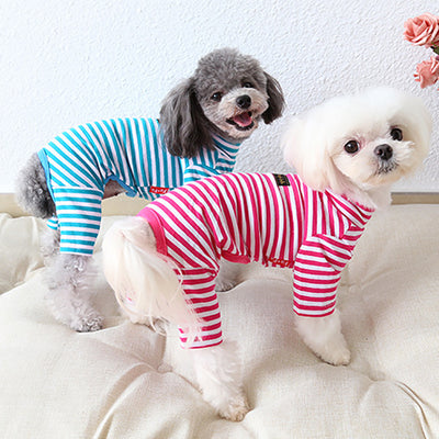 Mallas Deportivas para Mascotas con Rayas de Ocho Colores