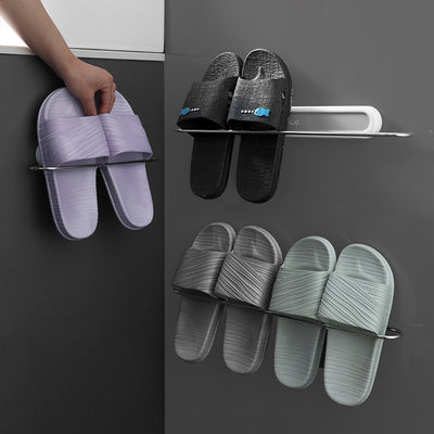 Organizador de Pantuflas y Zapatos sin Perforación - Estante Plegable - Image 9