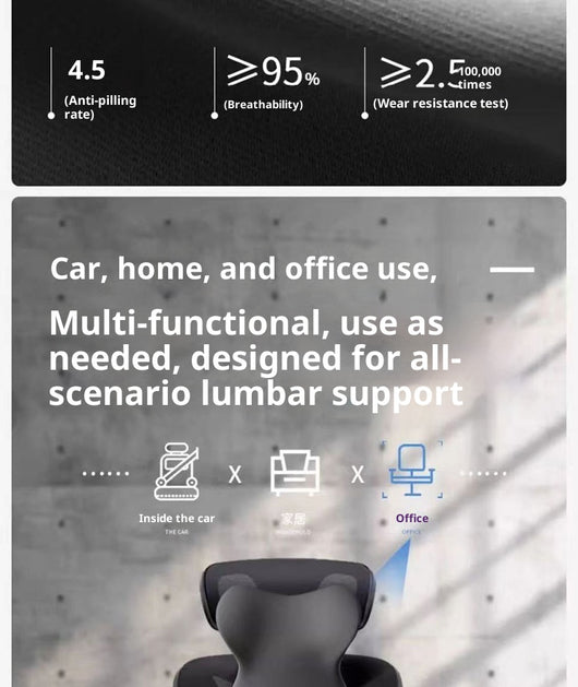Cojín Lumbar Viscoelástico para Auto con Soporte Cervical - Image 12