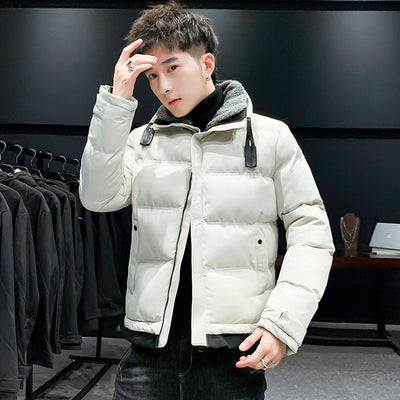 Chamarra Hoodie Acolchada Juvenil Estilo Coreano - Image 13