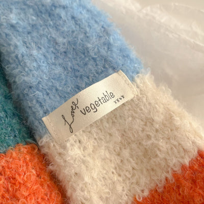 Bufanda Larga Retro Arcoíris Tejida con Diseño Elegante y Corte Slim - Image 26