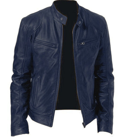 Chaqueta Cardigan de Cuero PU con Cierre de Cremallera y Bolsillos - Image 8