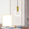 Lámpara Colgante Oval Minimalista Nórdica con Halo Postmoderno