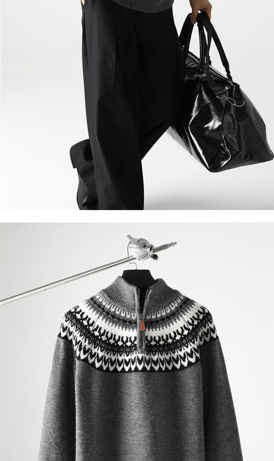 Suéter Retro Estadounidense para Hombre - Otoño e Invierno - Image 15