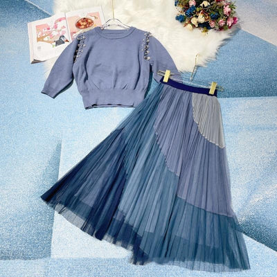 Conjunto Falda Mesh con Panel Superior - Image 9