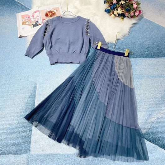 Conjunto Falda Mesh con Panel Superior - Image 9