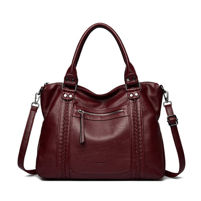 Bolso Bandolera de Cuero Genuino Vintage para Mujer - Image 6