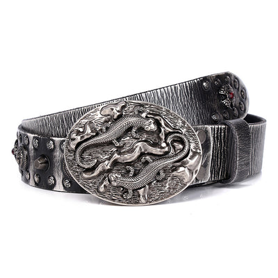 Cinturón de Cuero para Hombre Punk Remaches - Estilo y Durabilidad - Image 7