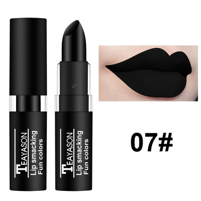 Labial Oscuro Nude Blanco Vampiro - Maquillaje Halloween Retro Creativo - Image 11