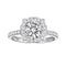 1 Karat Fully-inlaid Full Diamond Marriage Proposal Ring Classic Platinum Contact Customer Service