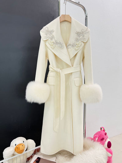 Abrigo Reversible de Lana y Cachemira para Invierno - Largo Elegante para Mujer - Image 2