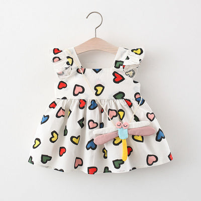 Vestido Infantil Niña Verano Sin Mangas Estampado - Image 32