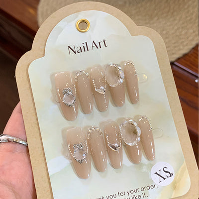 Uñas Postizas Desmontables Blancas para Otoño e Invierno - Image 2