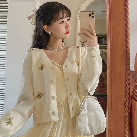 Chaqueta Suéter Coreano Manga Larga Delgada y Ligera - Image 2