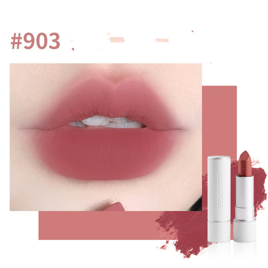 Labial Retro Otoño Invierno Terciopelo Suave Caramelo Castaño - Image 5