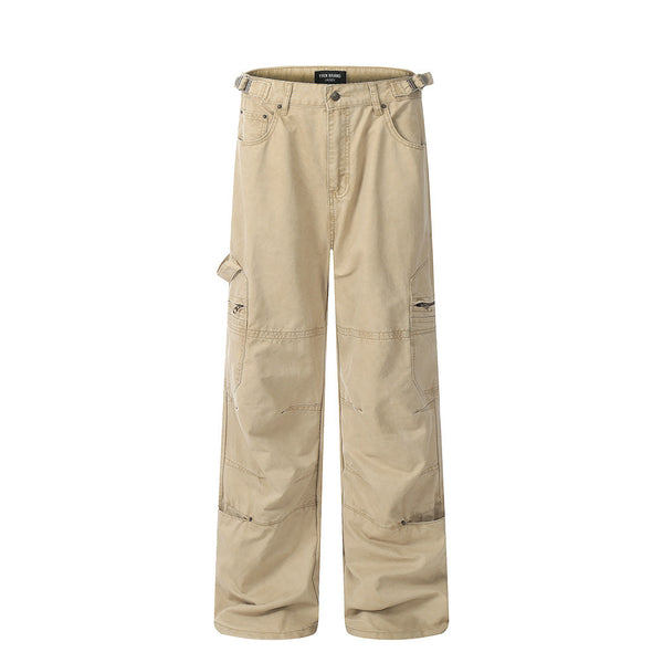 Pantalones de Trabajo Multibolsillos con Estilo para Hombre