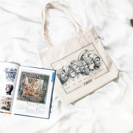 Bolsa de Lona Trojan Portrait con Asa Única para Mujer - Image 18