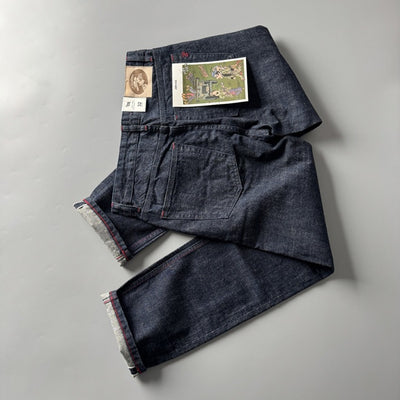 Pantalones Rectos Largos Retro Americano para Hombre - Image 11