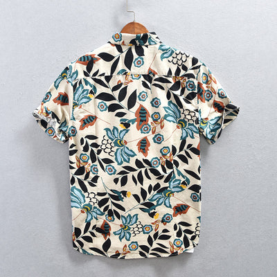 Camisa Casual Hombre Estilo Japonés con Estampado - Image 3