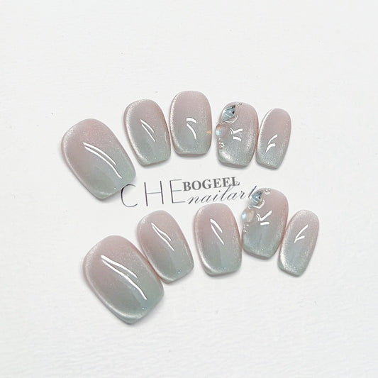 Adhesivos de Uñas Sandía con Degradado de Color