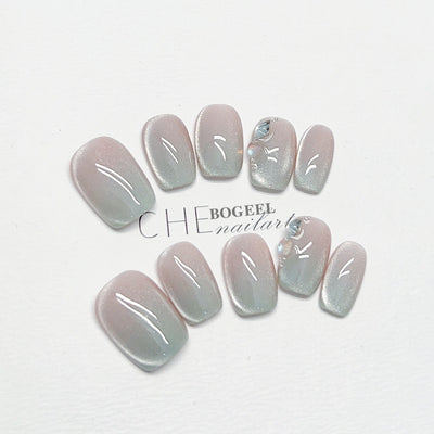 Adhesivos de Uñas Sandía con Degradado de Color