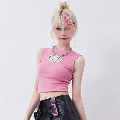 Camiseta Escotada Rosa para Mujer - Estilo Verano - Image 4