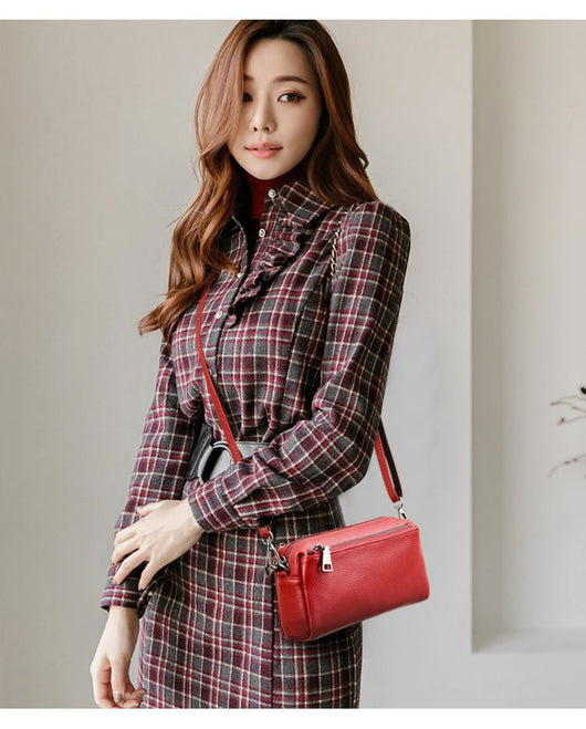 Bolso Crossbody de Cuero Genuino para Mujer - Bolsa de Hombro para Celular - Image 13