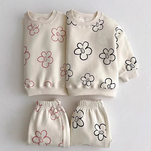 Conjunto Casual de Suéter Estampado y Pantalones Cómodos - Image 2