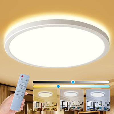 Plafón LED Dorado para Dormitorio 24W con Retroiluminación RGB Integrada - Image 18