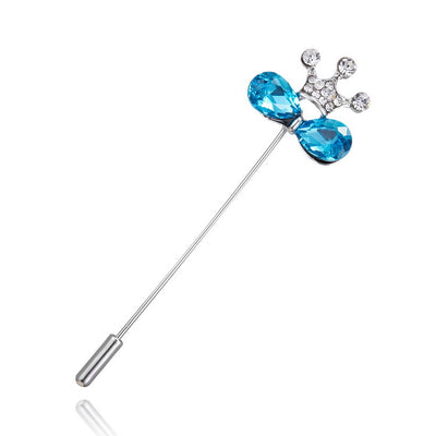 Broche de Solapa Floral en Cristal Vintage para Hombre - Diseño Rosa Elegante - Image 11
