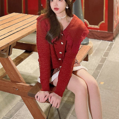 Cardigan Encaje Suave Navideño para Mujer - Image 5