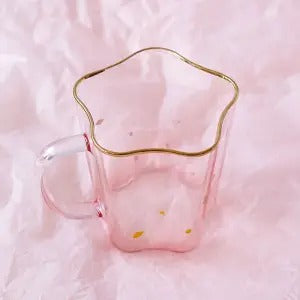Vaso de Cristal Borosilicato con Borde Dorado Estrella Italiana - Image 8