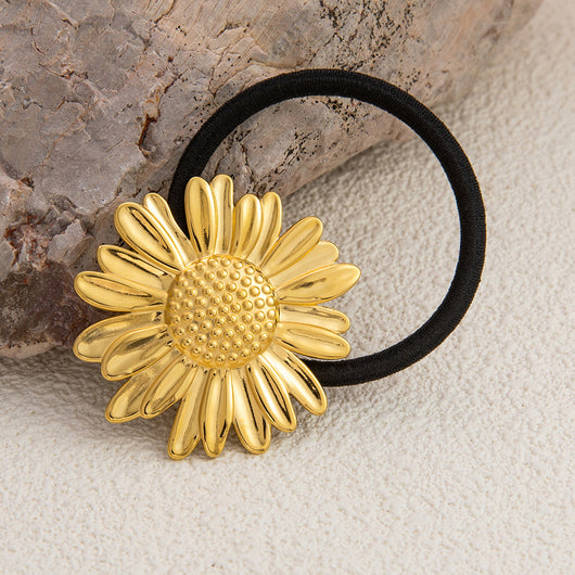 Diadema de Acero Inoxidable Diseño Floral Estilo Avanzado - Image 15
