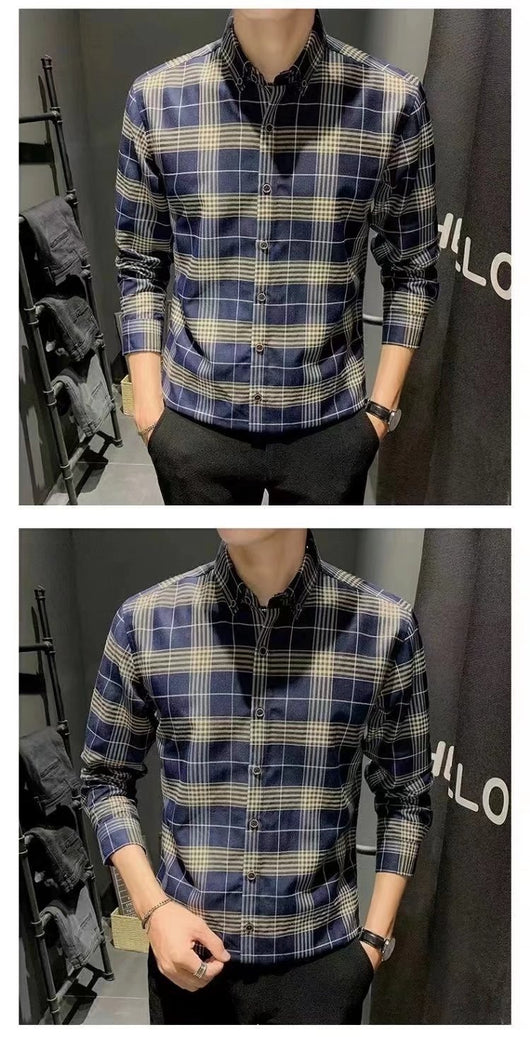 Chaqueta Camisa Slim Fit Coreana - Estilo Trendy para Hombre - Image 12