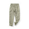 Pantalones de Lino Casuales Cintura Media Transpirables para Jóvenes