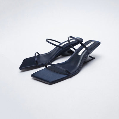 Sandalias Romanas de Tacón Medio con Tiras Finas - Diseño Versátil y Cómodo - Image 9