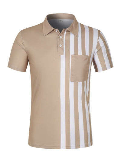 Polo Ejecutivo con Estampado a Rayas para Hombre - Image 8