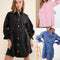 Jumpsuit Polo Denim con Mangas Farol